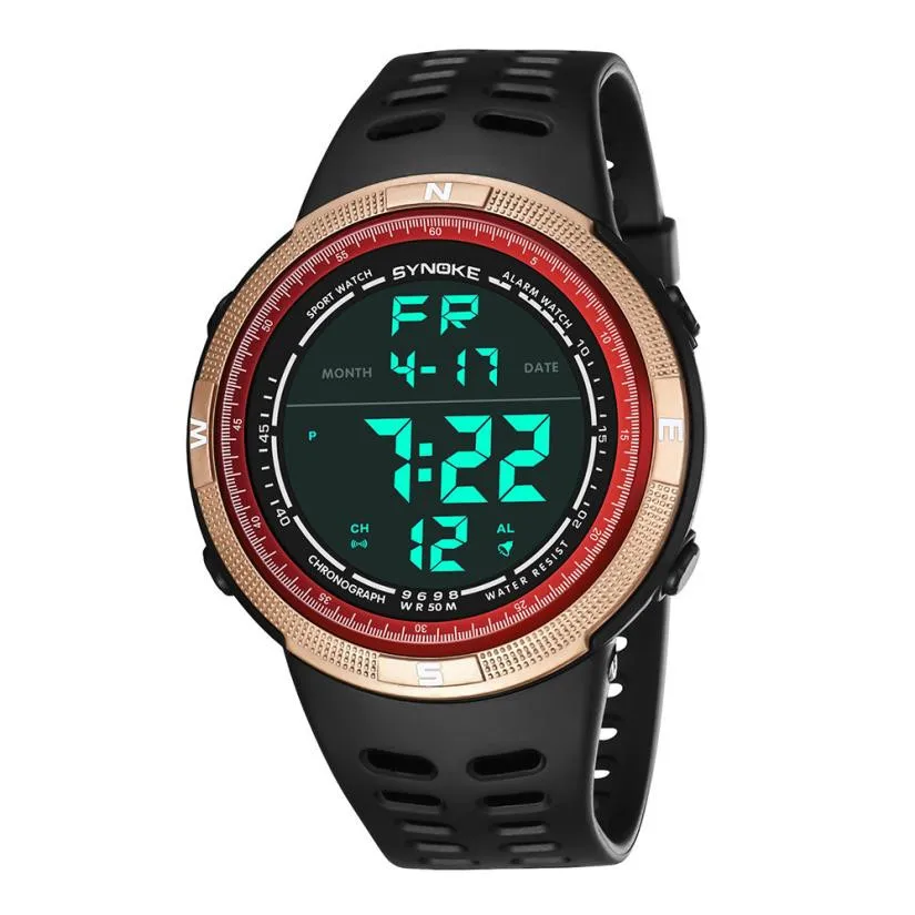 

Luxury Brand Mens Sports Watches Dive 50m Digital LED Military Watch Men Fashion Casual Electronics Wristwatches Hot Clock