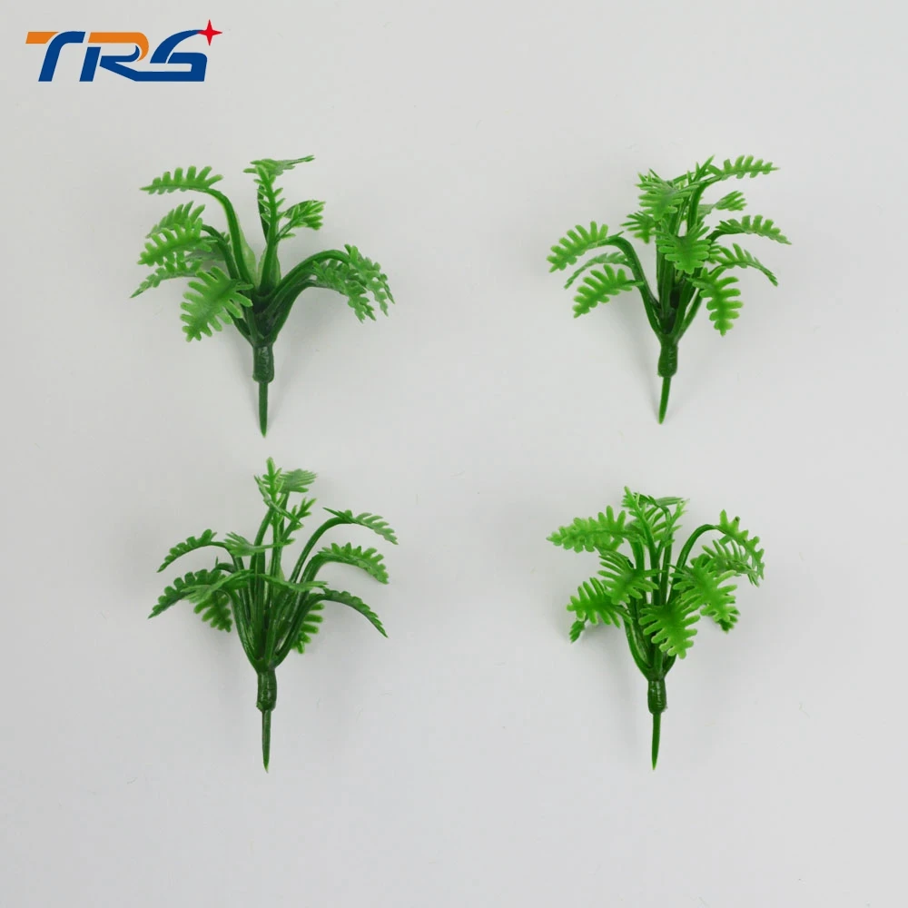 Teraysun 2018 New Sale 5cm Plastic Scale Model Grass Mini Artificial