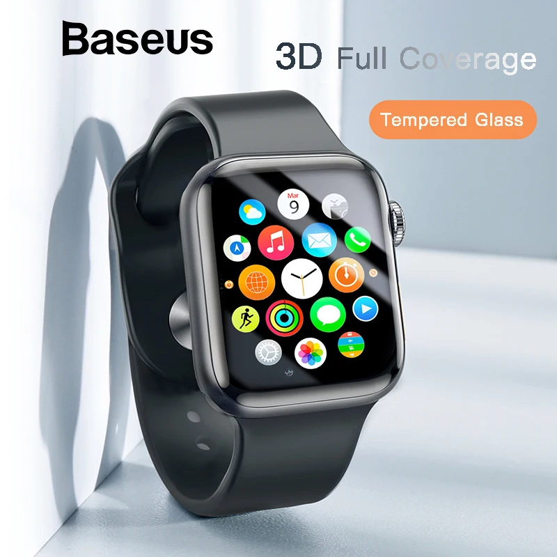 Baseus 0,23 мм Тонкое защитное стекло для Apple Watch 1 2 3 3D полное покрытие закаленное стекло для i Watch 1 2 3 Защита экрана