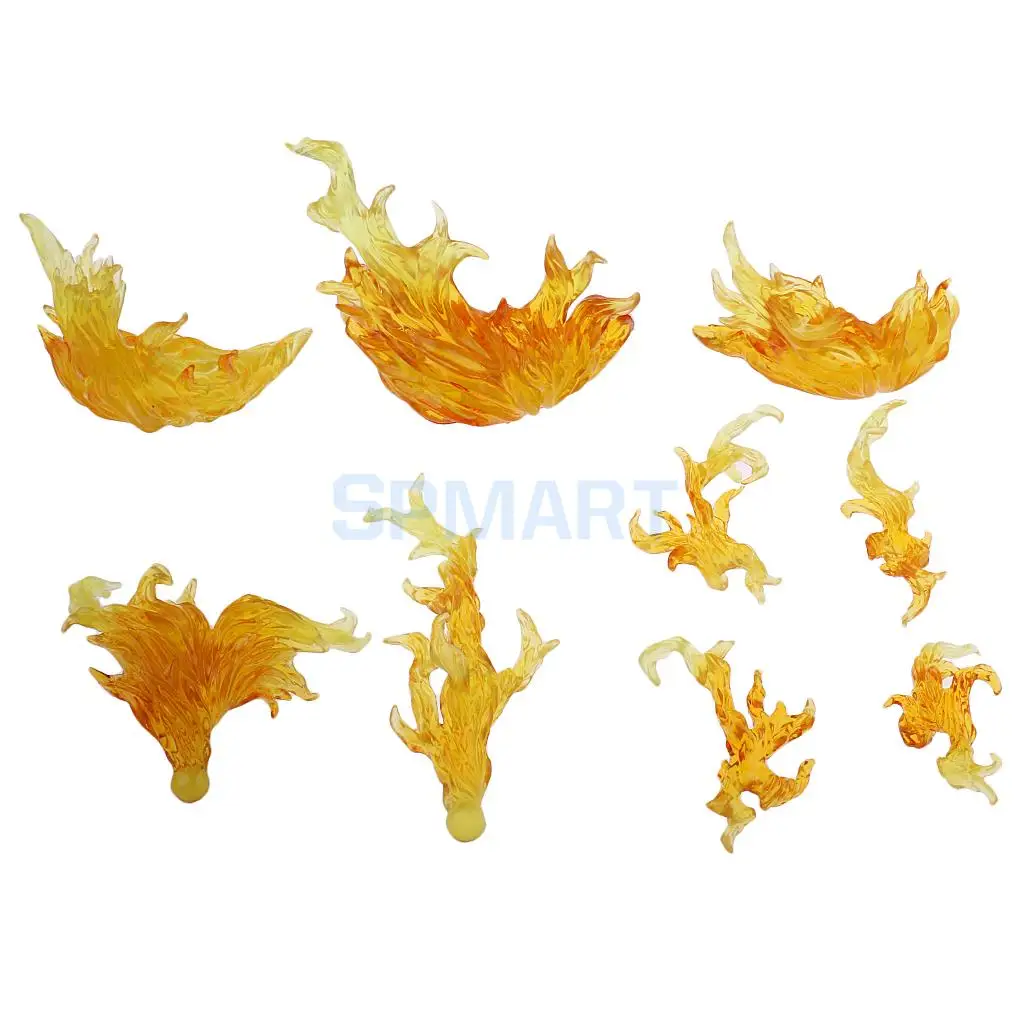 DIY Burning Flame Effect Action Figure Display Stand Support Holder for Gundam Bandai Saint Seiya
