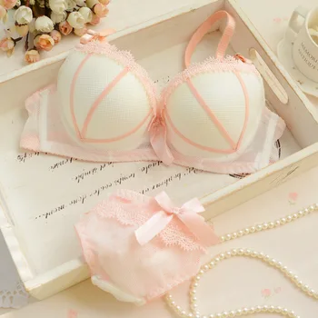 

Free shipping sexy bra thong set Push up Deep V Lingerie sets Women Underwear