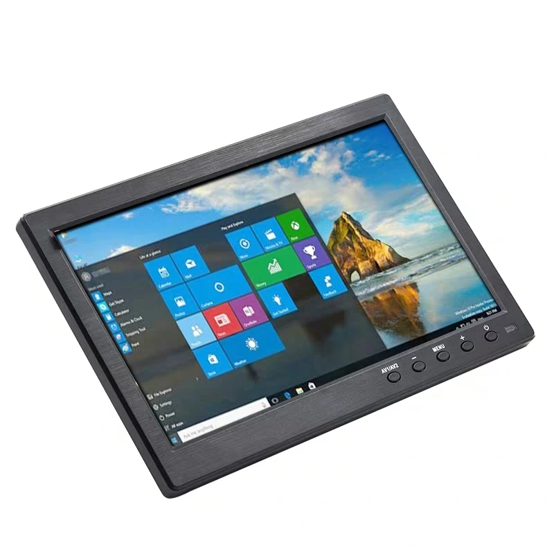 

10.1" LCD HD Monitor & Computer Display Color Screen 2Channel Video Input Security Monitor With BNC / AVI / VGA / HDMI