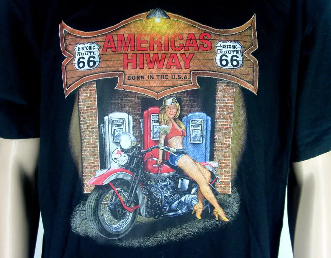 Футболка Route 66 Schwarz Groe XL NEU|Футболки| |