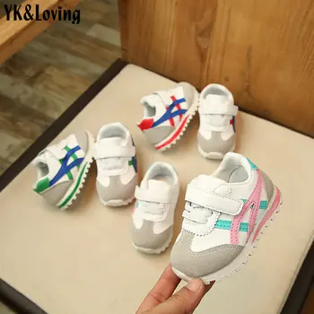 

Children's shoes 2019 spring new girls shoes casual shoes ultra light breathable soft bottom children's leather sports shoes
