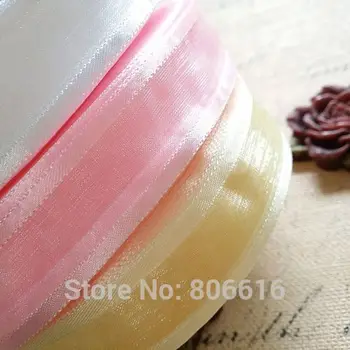 

25MM 50Yard (choose color) Silk Yard Thread Ribbon Riband Band Woven Cords Hair Jewelry Findings