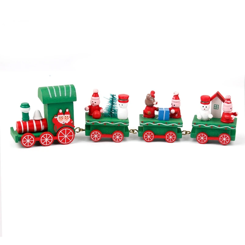 FENGRISE Wooden Christmas Train Ornaments Christmas Decorations For Home Christmas Gift Navidad Noel Xmas New Year Decor - Цвет: 26-1