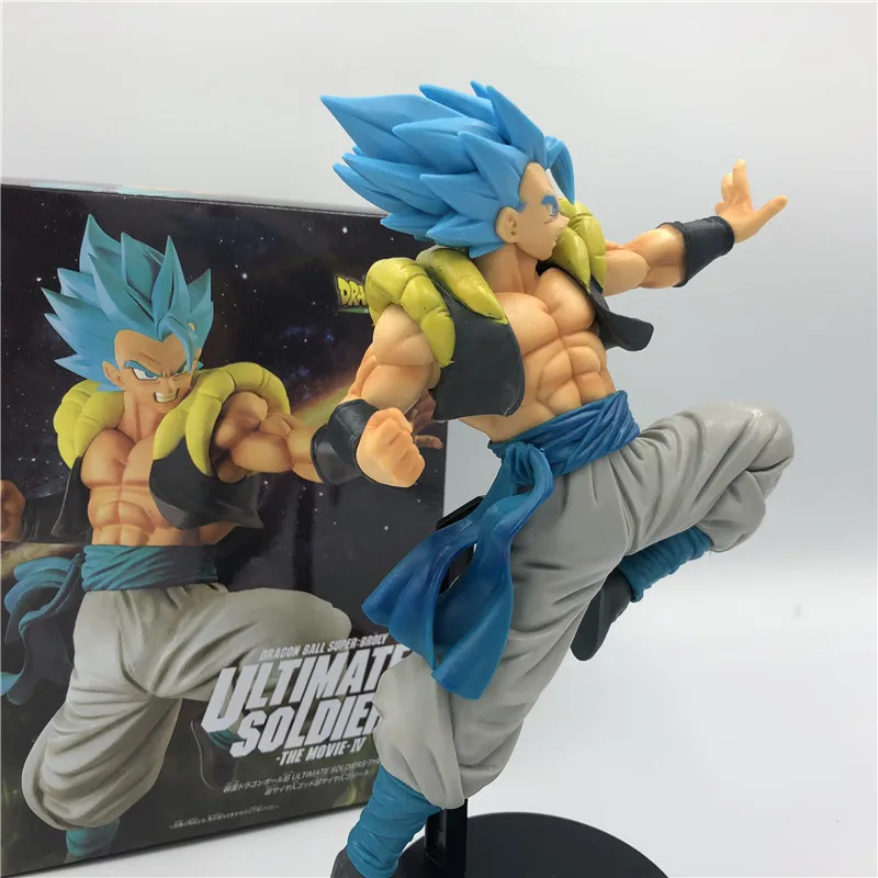 Dragon Ball Z темно-синяя Gogeta Goku Vegeta Ultimate Soldier Movie Ver. Против Супер броли битва ПВХ экшн-фигурка Драконий жемчуг зет 23 см