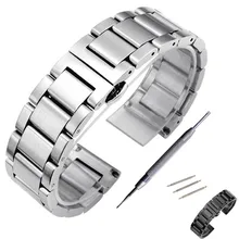 Watchstrap 18mm 20mm 22mm 24mm Black Metal Brushed Watch Bracelet Stainless Steel WatchBand Folding Buckle Watch Band Strap Watchstrap 18mm 20mm 22mm 24mm Black Metal Brushed Watch Bracelet Stainless Steel WatchBand Folding Buckle Watch Band Strap