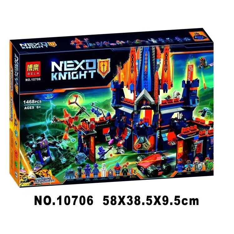 

Bela 10706 Element Knights Series 70357 Knighton Castle King Halbert's Vast Bastion Building Blocks 1468pcs Bricks Toys Gift