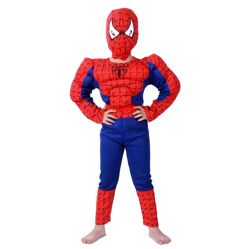 Free shipping 2-8 years Party Kids Comic Marvel Spider-Man Superhero Muscle Halloween Costume,boy roll play clothing C-37 Free shipping 2-8 years Party Kids Comic Marvel Spider-Man Superhero Muscle Halloween Costume,boy roll play clothing C-37