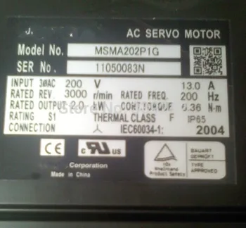 

NEW&ORIGINAL MSMA202P1G AC SERVO MOTOR MSMA202P1G