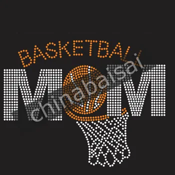 

The orange basketball Rhinestone Transfer Motif Designs