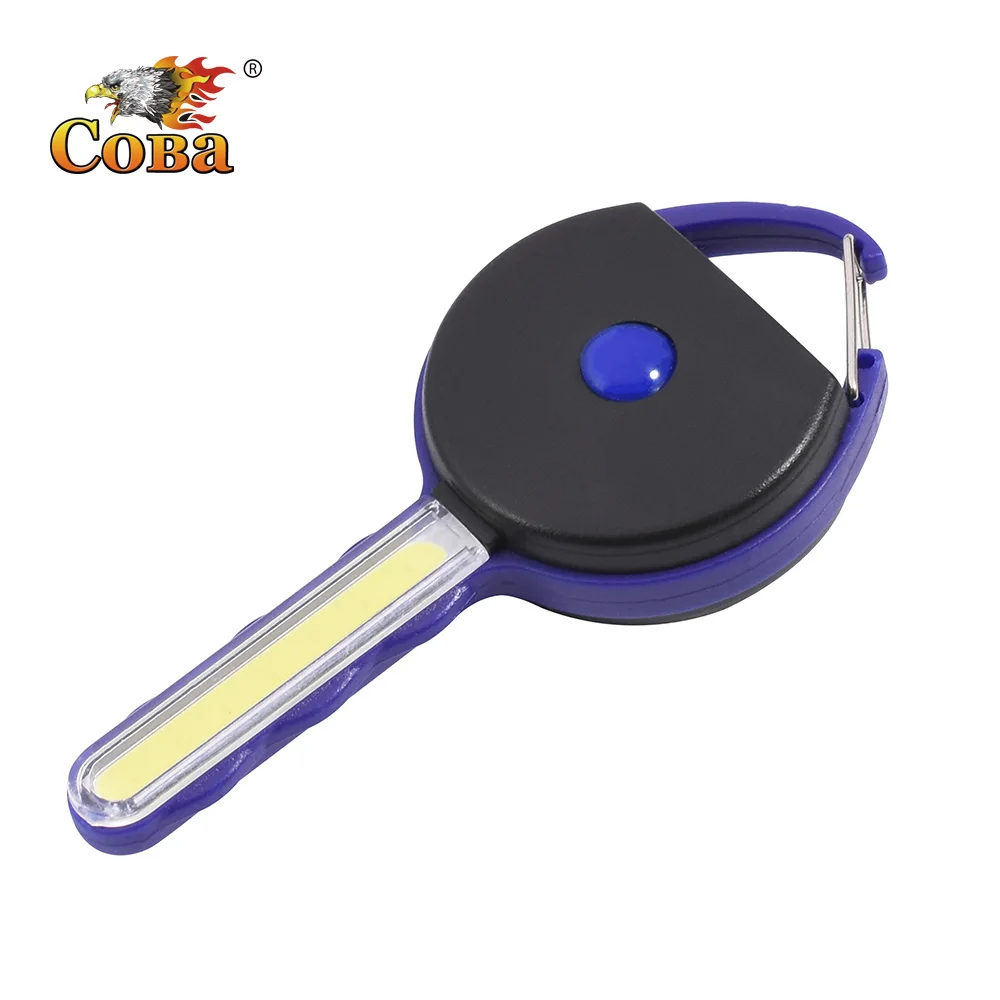 Coba led портативный светильник cob брелок Светильник 4 цвета Мини Вспышка Кнопка