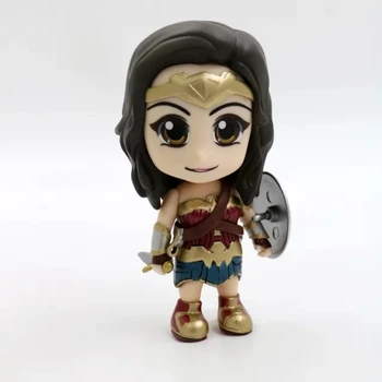 

GSC Domic Super Hero Wonder Woman Anime Action Figures Justice League Q Cute Kawaii Lovely Edition Model Toys Kids 10cm Women