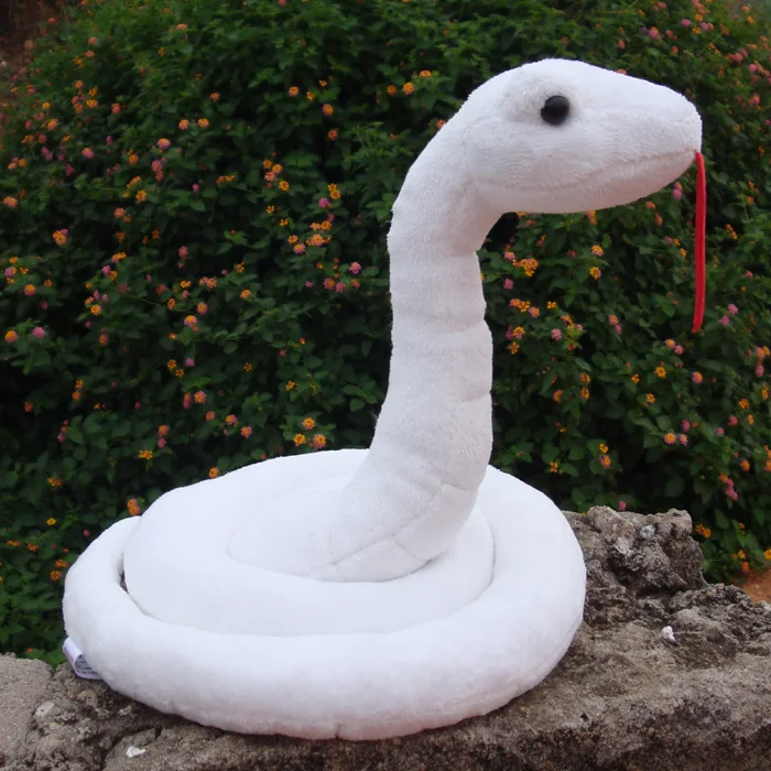 about 21x20cm baby snake soft plush toy simulation cartoon white snake