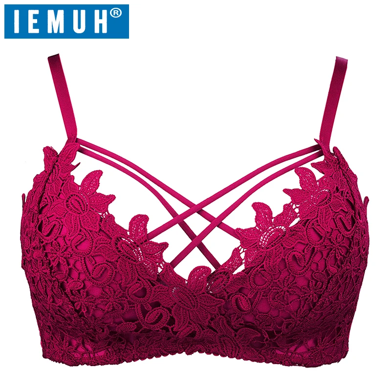 

IEMUH 2019 Mid Waist New Summer Women Two Pieces Bikini Set Solid High Quality Padded Push Up Swimwear Brazilian Bikini