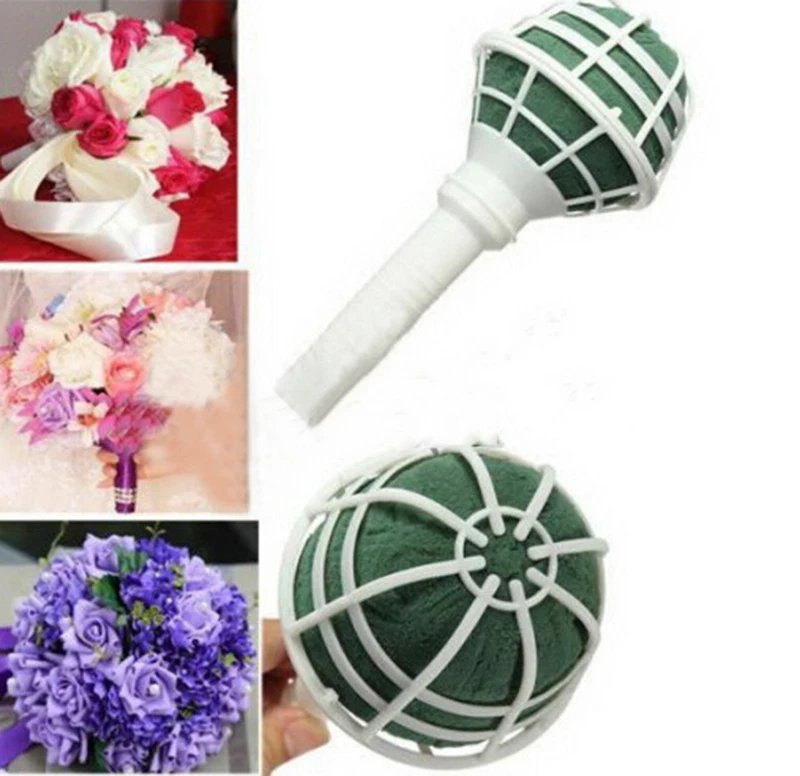1pcs New Foam Bouquet Holder Handle Bridal Fl Wedding Flower 1pcs New Foam Bouquet Holder Handle Bridal Fl Wedding Flower Diy Decoration H0413 In Artificial Dried Flowers From Home Garden On Aliexpress