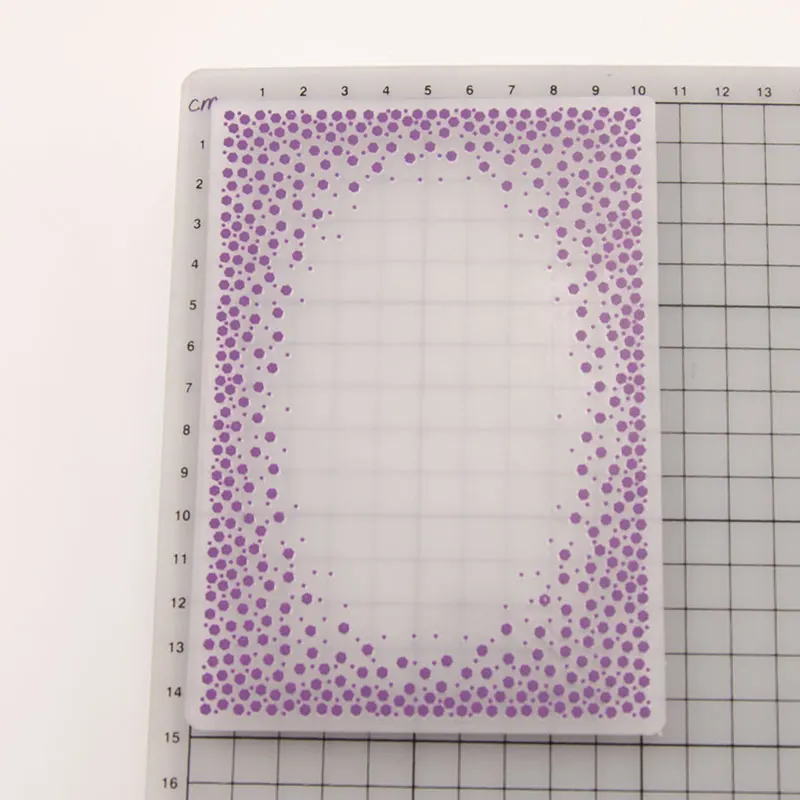 10,5x14,5 см овальные Dot папки для тиснения пластиковый с тиснением папка для скрапбукинга DIY Фотоальбом Карта