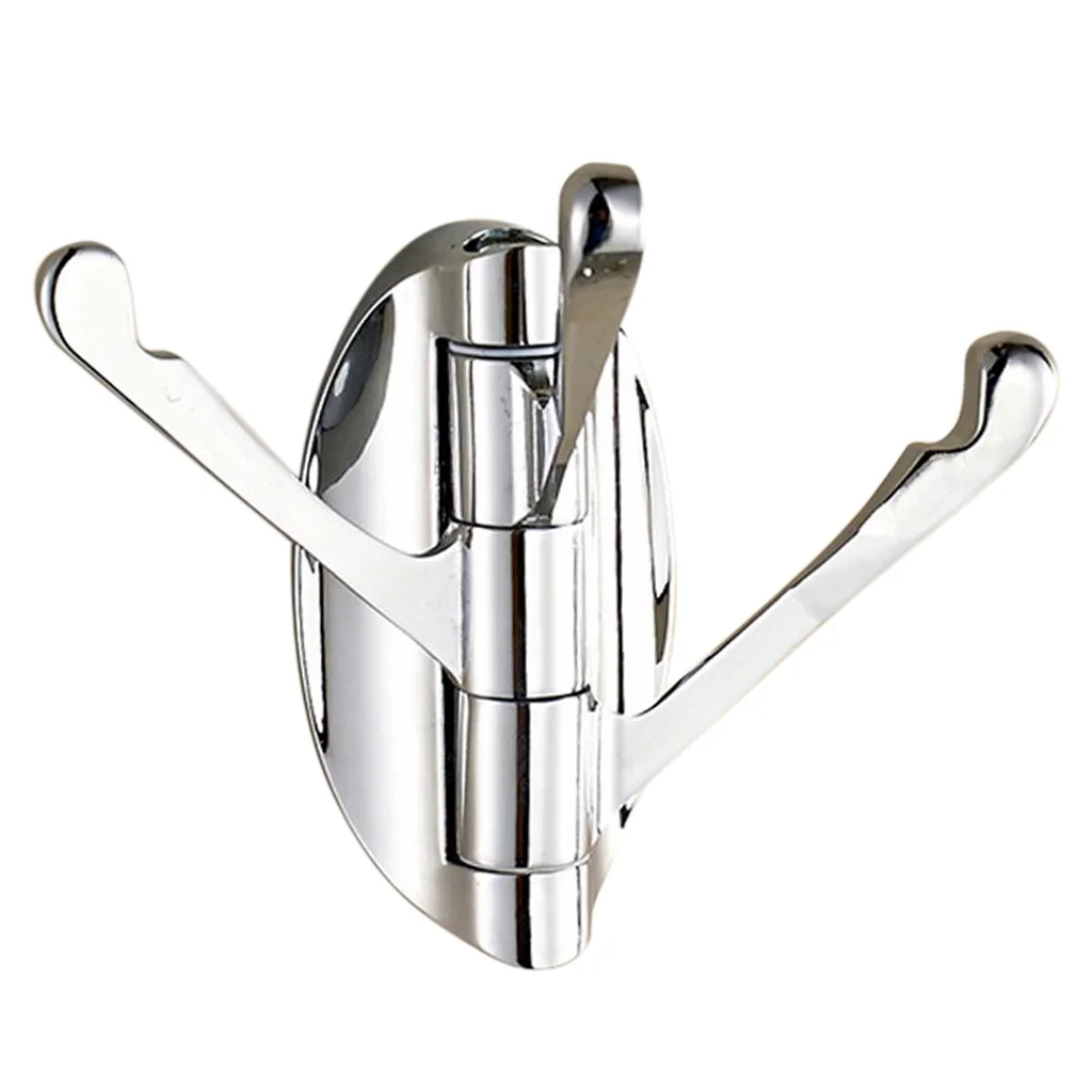 ZInc Alloy Swivel Hook Heavy Duty Foldable Swing 3 Arms Triple Coat Hook Bath Towel/Clothes Hanger