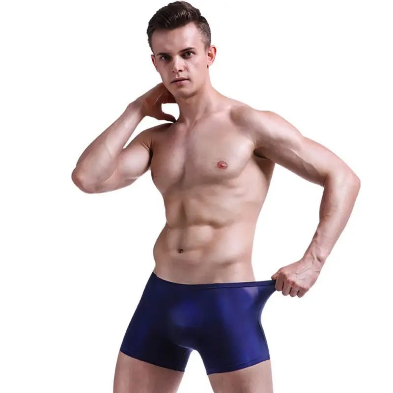 WJ 2019 бренд Для мужчин нижнее белье, мужские плавки-трусы сетка UnderPant Cueca Masculina U Чехол Мужской трусики Для мужчин плавки-трусы Пестрое