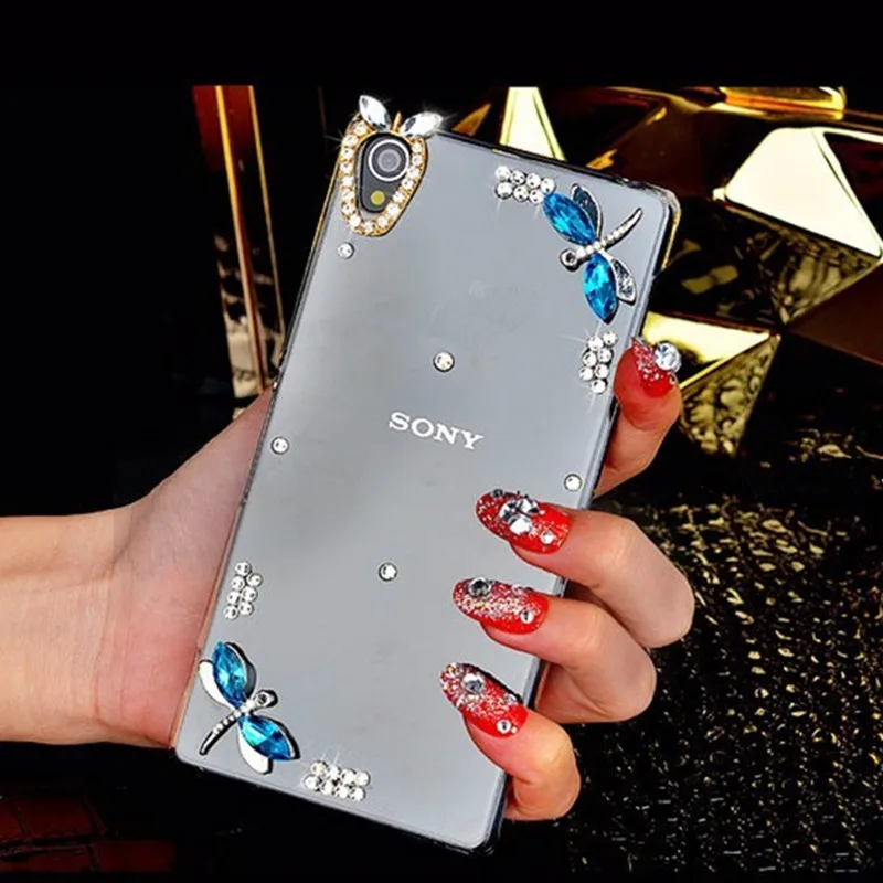 

Luxury Rhinestone Crystal Bling Case Cover For Sony Z1 Z2 Z3 Z4 Z5 mini compact M2 M4 M5 C3 C4 C5 T3 T4 E3 E4 Z L36h L39h