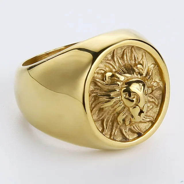 Bague lion or