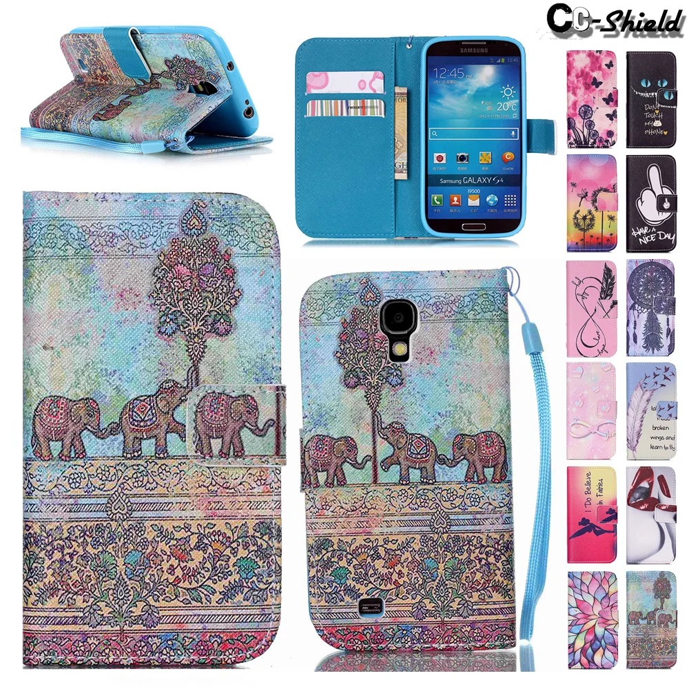 Чехол для Samsung Galaxy S4 S 4 mini S4mini Duos I9192 I9198 I9197X I9197Z GT-i9192 GT-i9198 кожаный чехол телефона |