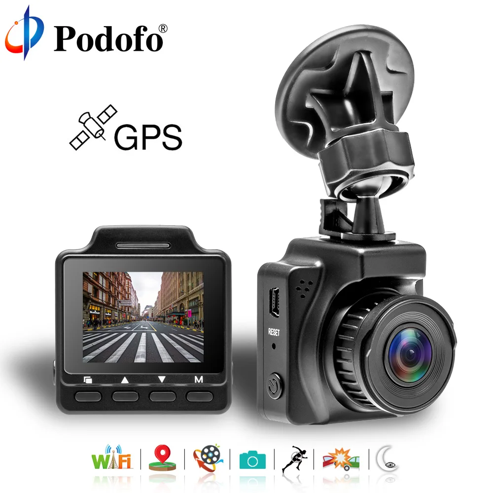 

Podofo Car DVRS Camera 1080P GPS Wifi Video Recorder Registrator Night Vision G-sensor Parking Mode Car Camcorder DVRs DashCam