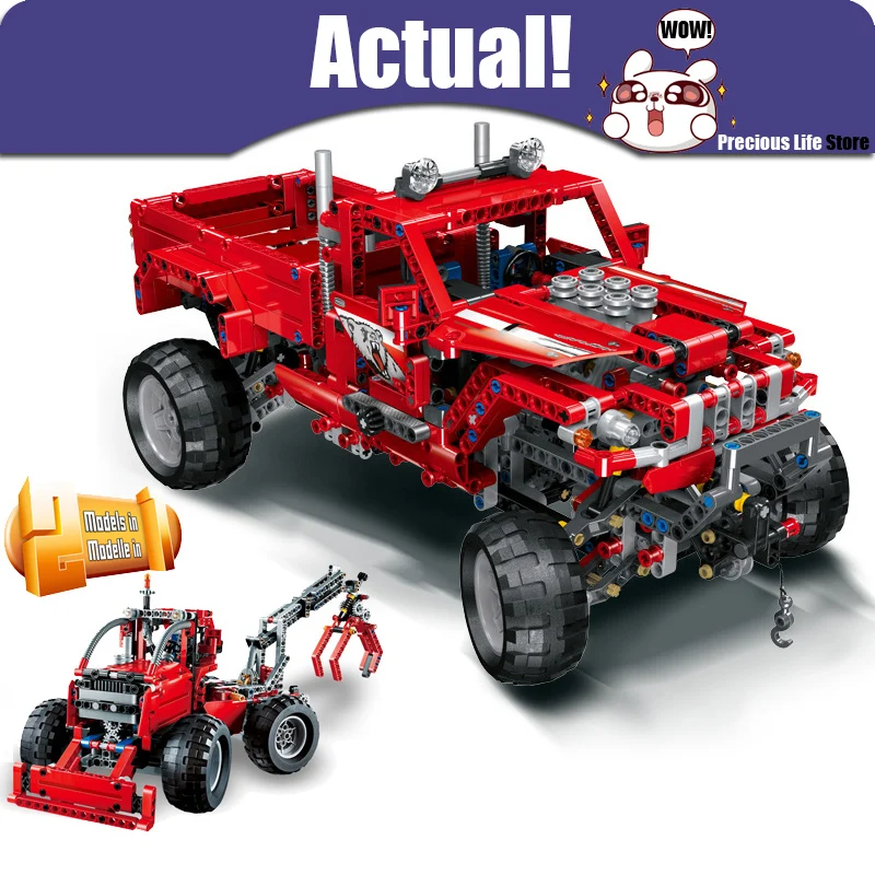 

LELE 38038 Customised Pick-Up Technic Model Building Blocks Bricks Toys Enlighten For Boys oyuncak Compatible legoINGly 42029