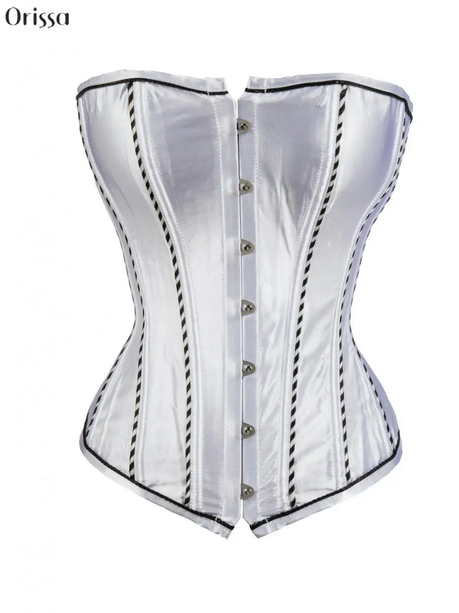 Burlesque Bustiers & Corsets Sexy Corselet Women Bridal Wedding White