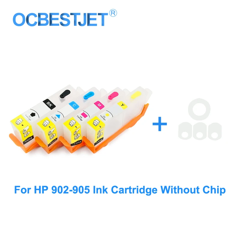 Замена чернильного картриджа для HP 903 904 905 6950 без чипа OfficeJet 6960 6970 903XL