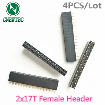 

4PCS/Lot 2x17T 2*17T 2x17PIN 2*17PIN Female Header Double row
