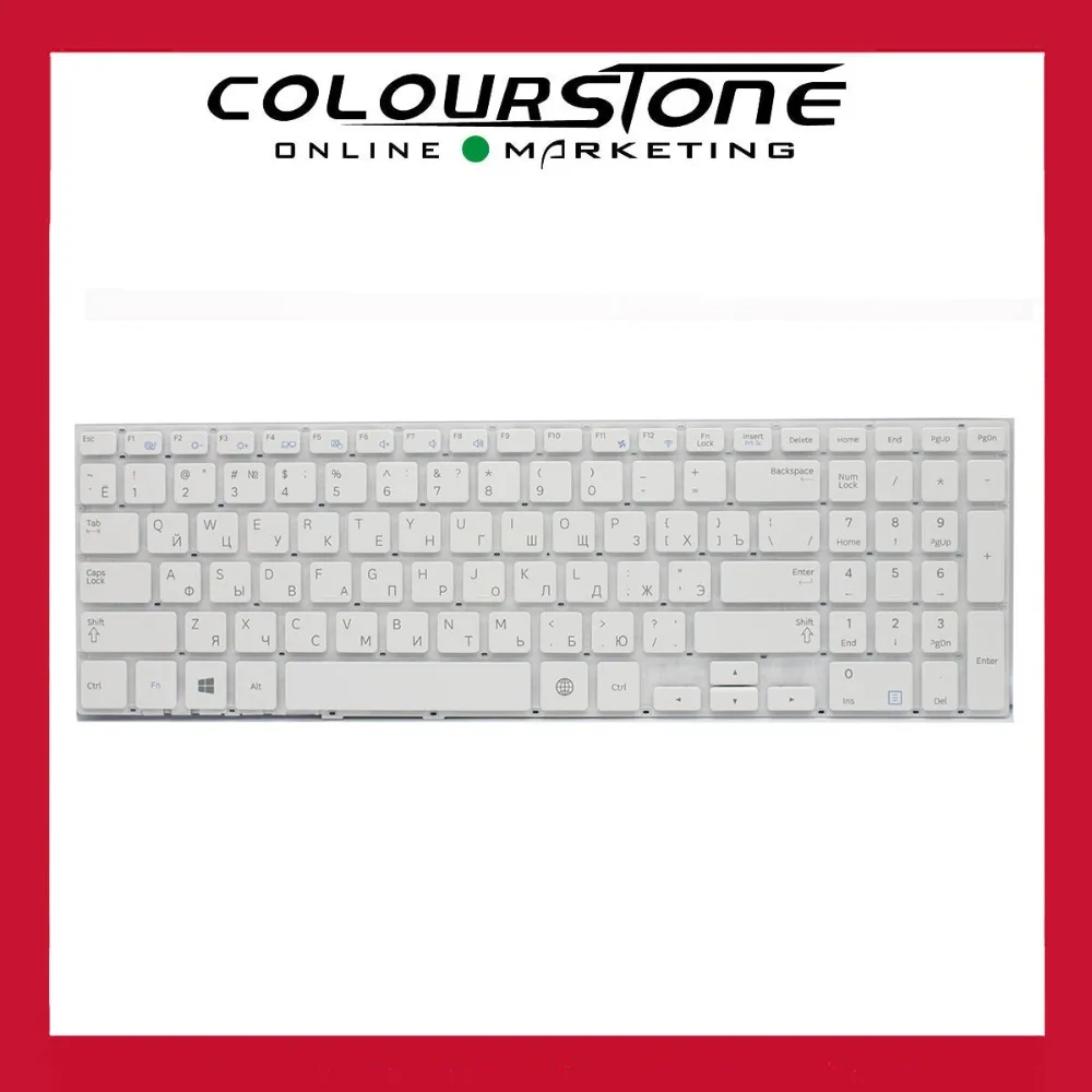  Genuine  for Samsung 370R5E NP370R5E 510R5E NP510R5E Keyboard Russian White 002-12K53LHA02