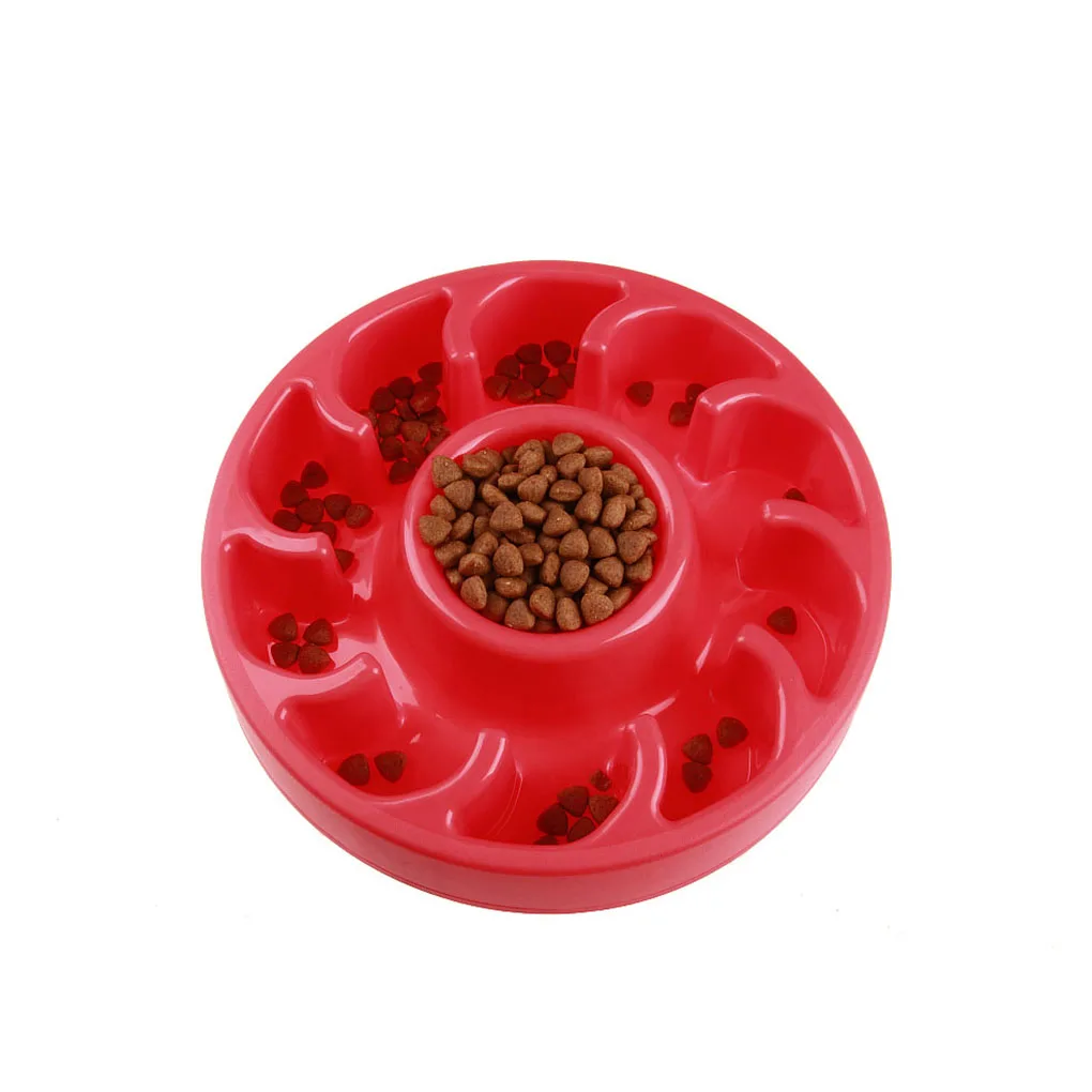 

PP Plastic Pets Slow Feeding Bowl Anti-Choking Slow Eating Pet Dog Bowls without Retail Box