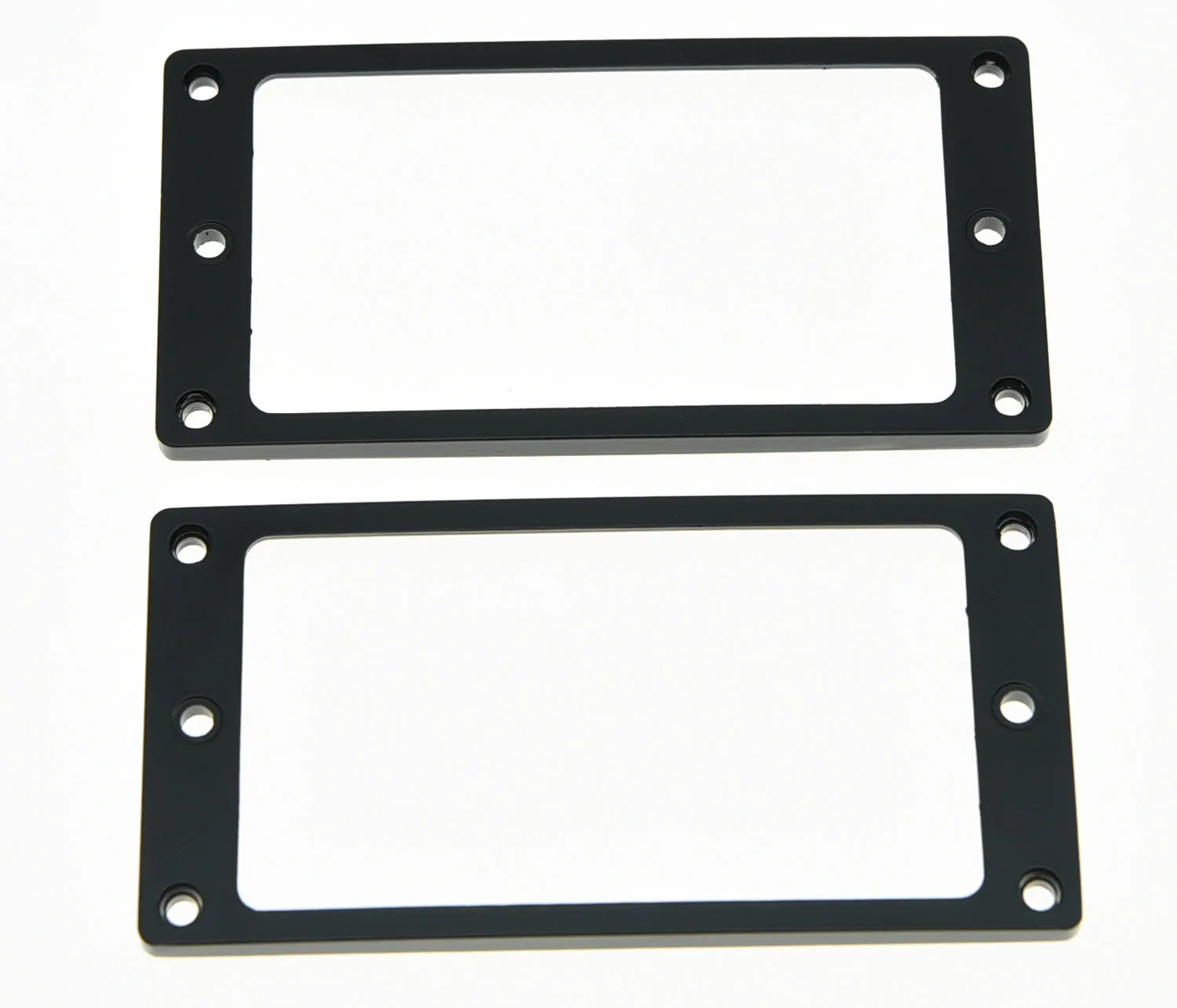 2pcs Metal FLAT Humbucker Pickup Mounting Ring Black
