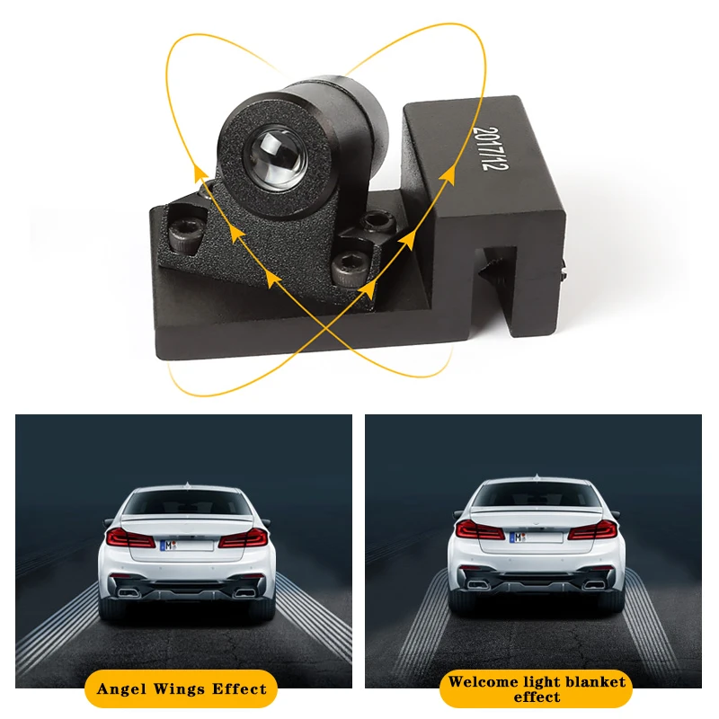 Hot angel wings for f10 f11 bmw 5 series LED welcome light ghost shadow courtesy door exterior warning light carpet ground lamps