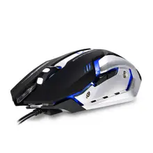 LENRUE Проводная игровая клавиатура Мышь с светодиодный Оптический 4 Точек на дюйм уровня регулировки, 6 кнопок для ноутбука, компьютера, Mac