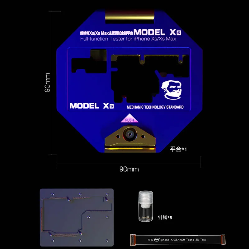 Механический полный тестер функций платформа для iPhone X XS Max материнская плата тестовый дисплей сенсорный Wifi лампа камера распознавание лица Ремонт