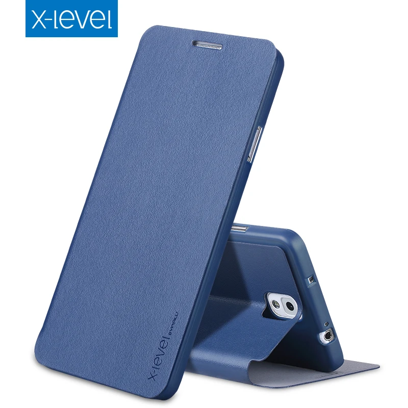X Level роскошный бизнес из искусственной кожи чехол для samsung Galaxy Note 3/Note III Тонкий