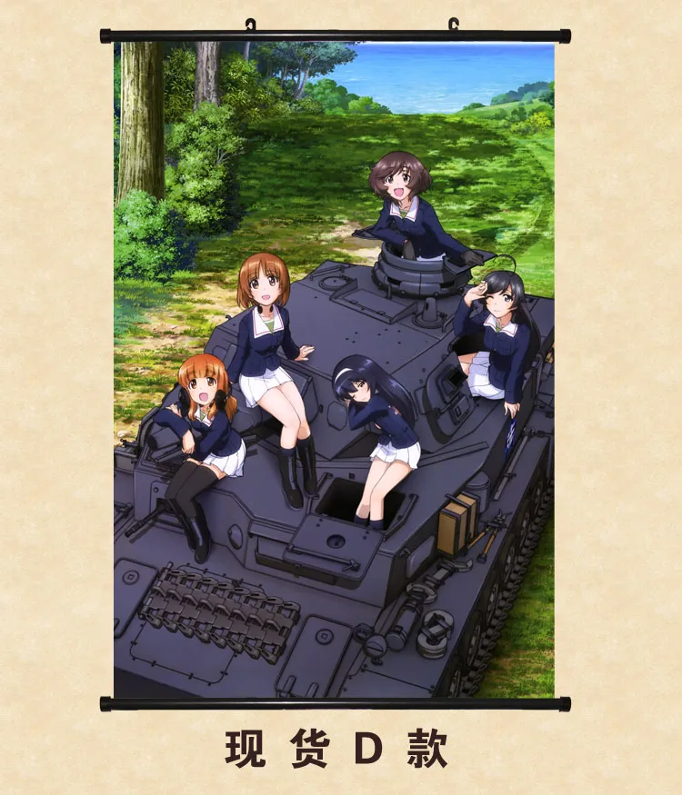 Японская декоративная картина аниме GIRLS und PANZER Nishizumi Miho & saori takebe Reizei Mako домашний