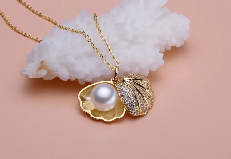 Женская подвеска из ракушек с жемчугом|pendant findings|pendant holderpearl findings |