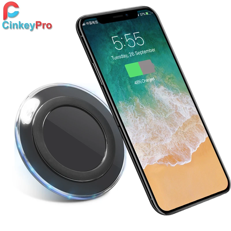 CinkeyPro Wireless Charger Pad Universal Mobile Phone Charging for