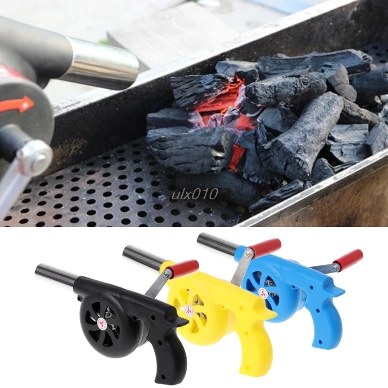Outdoor Camping BBQ Air Blower Picnic Barbecue Cooking Fire Fan Hand
