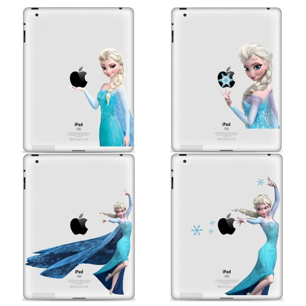 

GOOYIYO - DIY Tablet Partial Sticker Vinyl Decal Personality Elsa Princess Skin For iPad Air Pro 9.7 Mini 7.9 iPad 234 Sticker