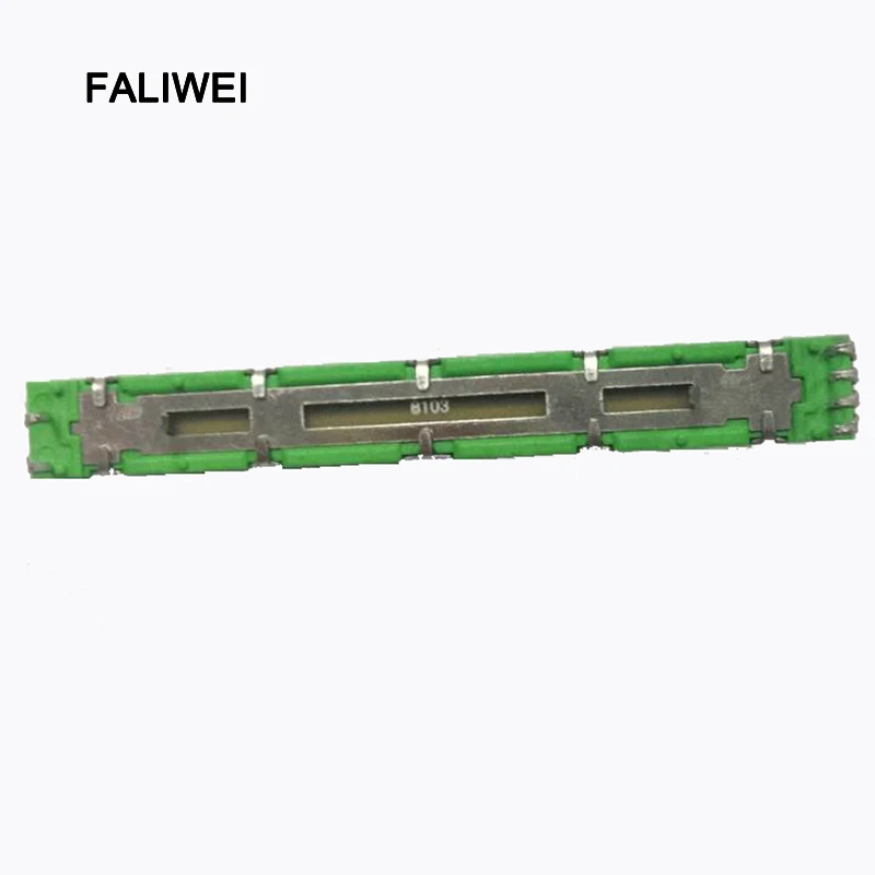 

10pcs/lot double B10K Original mixer fader 7.5CM 75MM B10KX2 Potentiometer Free Shipping