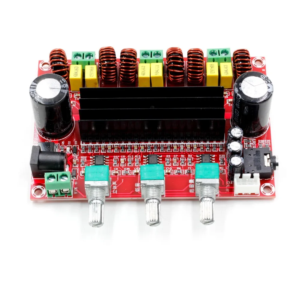 TPA3116 2,1 цифровой аудио усилитель доска TPA3116D2 сабвуфер динамик усилители DC12V-24V 2*50 Вт+ 100 Вт