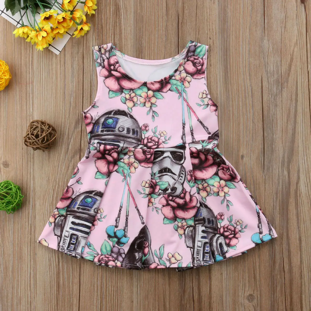 

Newborn Baby Girls Star Wars Dress Princess Party Pageant Clothes Summer