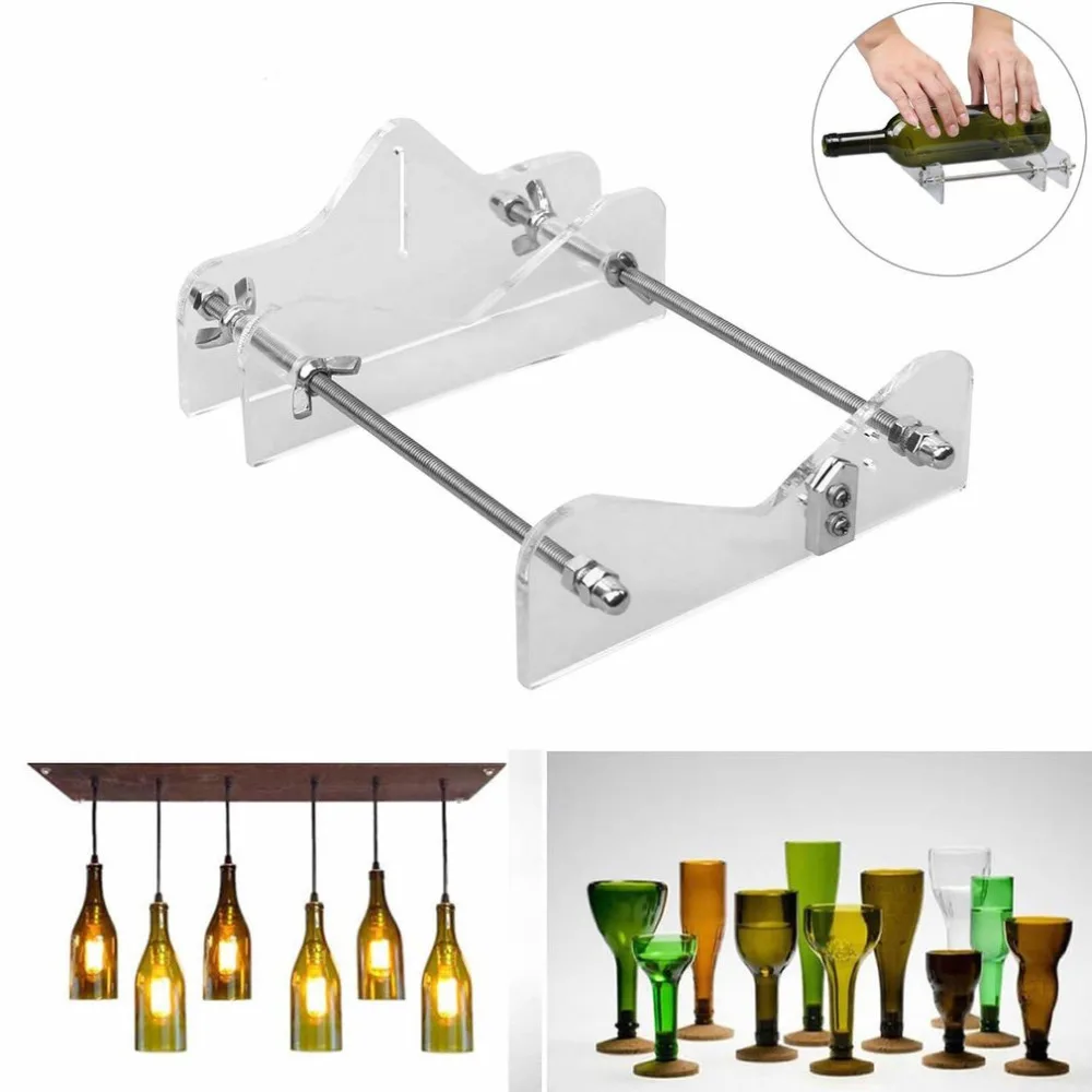 

Transparent Long Glass Bottles Cutter Machine Cutting Tool for Wine Bottles Safety Easy To Use DIY Hand Tools Hot Selling