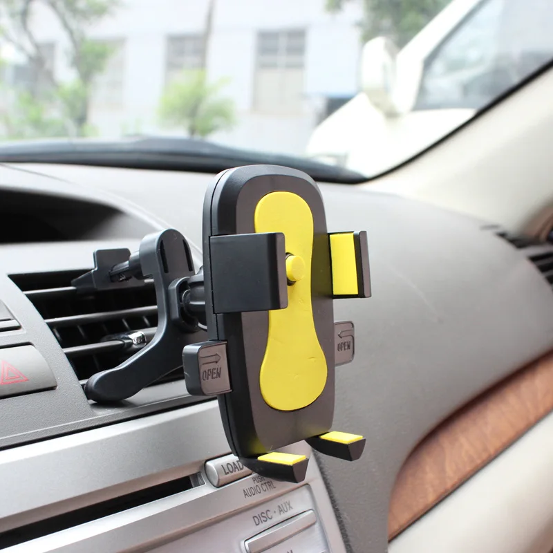 Drücken sie Typ Auto Air Vent-Halter für IPhone Samsung Smartphone Cradle Halterung GPS Stand Auto