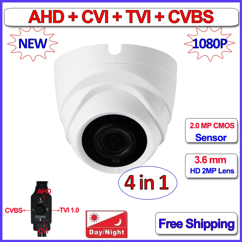 

IMX290 IMX323 1080P AHD camera 4in1 HD Analog 2MP AHD-H CVI TVI 960H Color Night Vision CCTV, IR-CUT, WDR, 3DNR, OSD, 3.6mm Lens